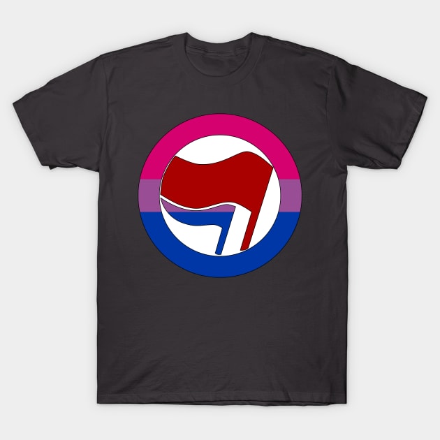 Bi Antifascist Action T-Shirt by dikleyt